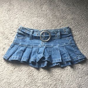 Angels Jean Mini Skirt